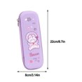 thumbnail image 1 of Large Capacity Plastic Pencil Case for Girls – 10 in x 4 in x 2 in, Spacious Storage for Pencils Erasers and Writing Tools, 1 of 2