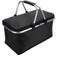 thumbnail image 1 of Picnic basket, foldable, isolated, black, blue, red, 1 of 6