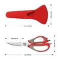 thumbnail image 3 of Cqxid Cutter Under $10 Kitchen Shears Ultra Sharp Stainless Steel Multifunctional Stainless Steel Kitchen Detachable Shears Heavy Duty Meat Scissors Chicken Poultry Fish Herbs Food Scissors, 3 of 9