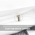 thumbnail image 4 of PiccoCasa Pure Cotton Pillowcases 2 Pcs Soft with Zipper White Standard, 4 of 7