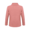 thumbnail image 3 of Yeahdor Chandails Thermiques à Manches Longues pour Garçon Fille, Doublés en Molleton, Couche de Base de Compression, T-Shirts à Col Rond, T-Shirts Doux, Rose 120, 3 of 6