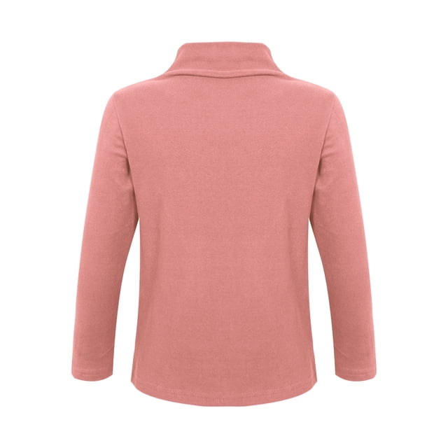 Yeahdor Chandails Thermiques à Manches Longues pour Garçon Fille, Doublés en Molleton, Couche de Base de Compression, T-Shirts à Col Rond, T-Shirts Doux, Rose 110