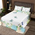 thumbnail image 2 of YST Kids Spring King Coverlet Set Chic Butterfly Quilt Set, Wild Dragonfly Bedspread Set Blue Pink Hydrangea Floral Bedding Set, Ultra Soft Bed Quilt Colorful Flower Girls Room Decor, 2 of 3