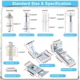 thumbnail image 2 of 2 Pack Bifold Door Hardware Repair Kit Bifold Sliding Closet Door Hardware, Universal Folding Door Hardware Repair Kit Bifold Barn Door Repair Replacement Parts Sliding Door Repair Accessories, 2 of 8