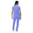thumbnail image 2 of Adar Addition Go-Higher Scrub Set For Women - Notched V-Neck Scrub Top & Skinny Cargo Scrub Pants, 2 of 7