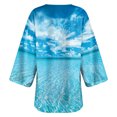 thumbnail image 5 of Nouveaux Hauts pour Femmes 2023 Mode Col Rond Manches Longues Grande Taille T-Shirt Automne Imprimé Blouse Ample Hauts Chemise Manches Longues pour Femmes, 5 of 5