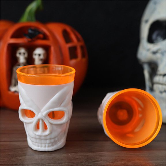 Liquidation de Décorations d'Halloween! Verre à Vin Lumineux d'Halloween Décoration d'Ambiance Accessoire Terreur Squelette Verre à Vin Lumière Électronique LED Décoration Articles Pas Chers Liquidation Entrepôt #23