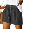 thumbnail image 1 of DPTALR Women's Summer Solid Pocket Casual Sports Shorts, 1 of 7