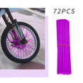 thumbnail image 1 of Ensemble de Décoration de Rayons de Roue Violet 72 Pcs Manchon de Décoration de Rayons de Roue Bicyclette Motocyclette Ensemble de Rayons Colorés, 1 of 6