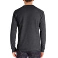 thumbnail image 4 of KIHOUT Spring Winter Sweatshirts for Men, Men Long-Sleeve Beefy Muscle Basic Solid Pure Color Blouse Tee Shirt Top Long Sleeve Round-Neck Blouses &, Size S-2XL, 4 of 5