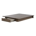thumbnail image 2 of South Shore Tao Platform Bed with Storage Drawer for Adult, in Natural Walnut, 2 of 10