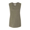 thumbnail image 1 of Bella Canvas Débardeur Muscle Fluide pour Femmes, L, Olive Chiné, 1 of 7