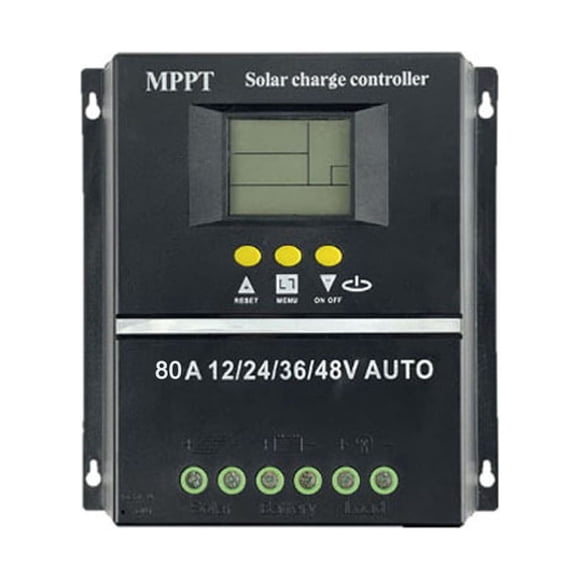 Amdohai Voltage Automatic Identification Solar MPPT Controller LCD Display Off-grid System Electrical Power Generating Systems for Rechargeable Lithium Battery Leadacid Cell