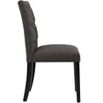 thumbnail image 3 of Modway Duchess Modern Tufted Upholstered Fabric Dining Chair, Brown, 3 of 5
