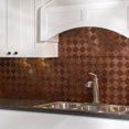 thumbnail image 5 of Fasade Miniquattro Decorative Vinyl Backsplash Panel Sample in Moonstone Copper, 5 of 5