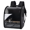 thumbnail image 1 of TISHITA Bird Backpack Pet Backpack Non-Slip Floor Cushion Travel Parrot Cage Light Clear Black, 1 of 7