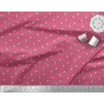 thumbnail image 2 of Soimoi Poly Georgette Tissu Point, Feuilles & Rose Floral Décor Tissu Imprimé Yard 42 Pouces de Large, 2 of 3