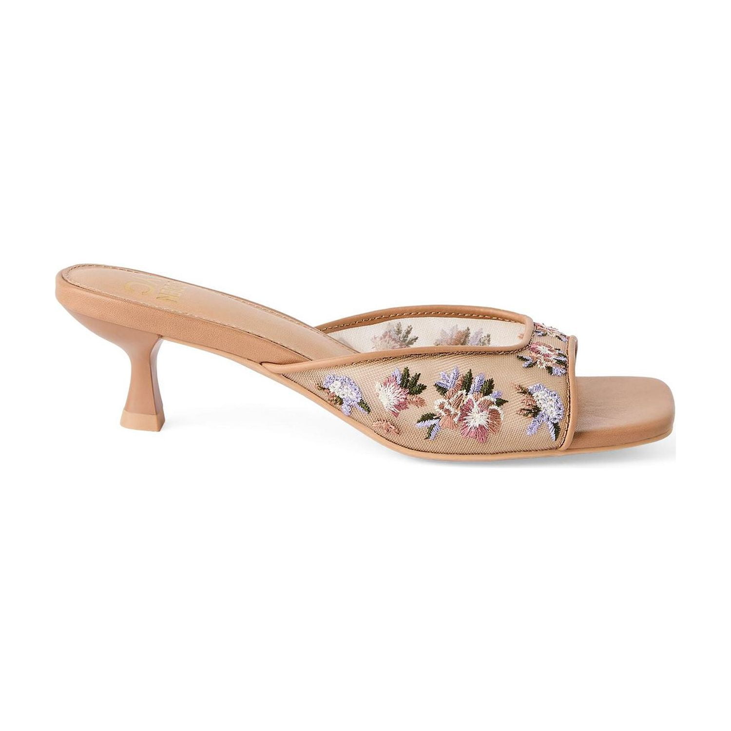 Sandales à talons à bride brodée Madden NYC pour femmes