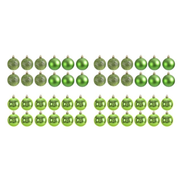 Transemion 24pieces Effective Decoration Balls Easy To Christmas Essentials Durable fruit green 2Set