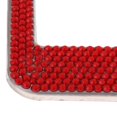 thumbnail image 4 of funtasica 2x Cadre de Plaque 12"x6" Bling Strass Cristal Diamant 8 Rangées Rouge, 4 of 9
