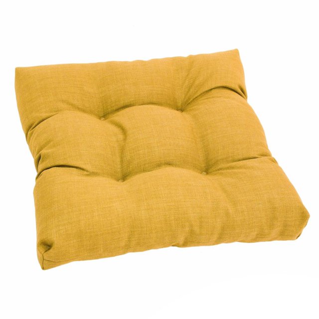 Coussin de Chaise de Salle à Manger Capitonné en Polyester Filé Carré de 19 Po