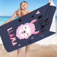 thumbnail image 3 of Sandproof Beach Blanket Lightweight Microfiber Beach Towel Super Lightweight Colorful Bath Towel Sandproof Beach Blanket Multi-Purpose Towel for Travel Swimming Pool 30X60 Inch, 3 of 4
