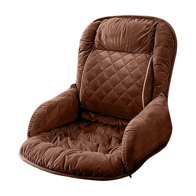 A Heated Lumbar Support Cushion With Fast Warm Up, Adjustable Heating Pad, Machine Washable Cover For Office Chair, Car Seat, Wheelchair And Home Use, Relieves Back Pain