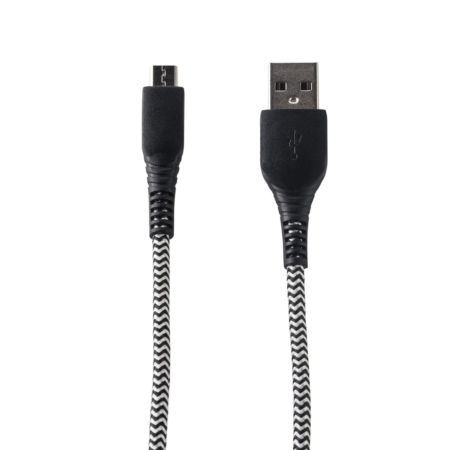 Onn. 6 ft./1.8 m Micro-USB to USB Charging Cable