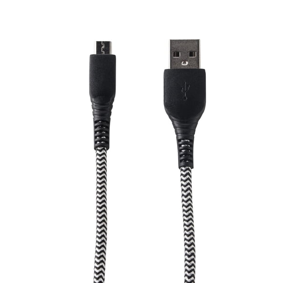 Câble de chargement Micro-USB vers USB de 1,8 m (6 pi) Onn.