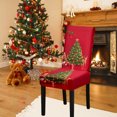 thumbnail image 2 of Christmas Dining Chair Covers Chair Back Covers Removable Washable Chair Protectors For Christmas Home Kitchen, 2 of 6