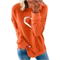thumbnail image 2 of 2023 Chandail de Mode pour Femmes Rabais de 50 % Liquidation Mode Femmes Décontracté Imprimé Col Rond Manches Longues Blouse T-Shirt Chandail Hauts, 2 of 6