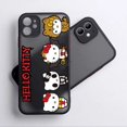 thumbnail image 4 of Cartoon Anime Cat Hello Kitty For Apple iPhone 14 13 12 11 XS Mini Pro Max 8 7 6S 6 XR X Plus Frosted Translucent Phone Case LXY, 4 of 7