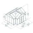 thumbnail image 4 of CANOPIA by PALRAM Triomphe Garden Chalet Solarium / Serre - Noir, 4 of 9