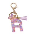 thumbnail image 4 of lionlar Resin Keychain Ornaments Girls Women Gifts English Alphabet Keyring Keychain R R, 4 of 9