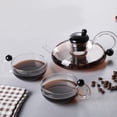 thumbnail image 1 of TIMIFIS A Kettle Heated Teapot High Borosilicate Glass Rats Tail Pot +2 Rats Tail Cups Kitchen Appliances, 1 of 7