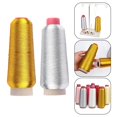 thumbnail image 3 of BUYISI 3500M Highquality Embroidery Thread Gold Threads Silver Threads Diy Sewing Machine Accessories Home Sewing Thread Silver, 3 of 4