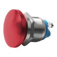 thumbnail image 1 of MYG 19mm Metal Push Button Switch 1NO Momentary Self-reset Mushroom Head Screw Feet, 1 of 8