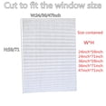 thumbnail image 2 of Garayma 2PCS Ripple Shape Temporary Light Filtering Paper Shades for Windows, Cordless No Drill Self Adhesive Pleated Paper Blinds Free Cut Size 50% Light Filtering Shades for Room Bedroom Kitchen, 2 of 8