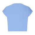 thumbnail image 4 of Timegard Womens Tops Crew Neck Cap Sleeve Cropped Top Summer Basic Tees Casual Loose Tank Top Blouse, 4 of 7