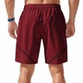 thumbnail image 4 of Styesk Shorts pour Hommes Couleur Unie Mode Décontractée avec Poches Taille à Lacets, 4 of 8