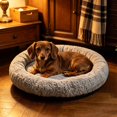 thumbnail image 4 of Round Cat Bed Soft Cat Donut Beds With Around Machine Washable For Kittens/Rabbits/Hamsters Boxes for outside Bar Pethouse Pole Mounted Hanging Pet Bath for outside Metal Pethouse on Stake Pet Food, 4 of 5