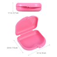 thumbnail image 4 of EIGTHTAIL ROSENICE 5pcs Retainer Case With Vent Holes and Hinged Lid Snaps Mouth Guard Case Orthodontic Dental Retainer Box Denture Storage Container, 4 of 7