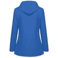 thumbnail image 3 of Women Solid Rain Jacket Outdoor Plus Size Waterproof Hooded Raincoat Windproof, 3 of 5