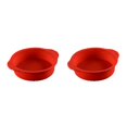 thumbnail image 3 of kurtrusly Mariage Fête Gâteau Restaurant Réutilisable Mousse Lavable Rond Moule Cuisine Gadget Accessoires Rouge 10 Pouces 2Set, 3 of 6