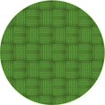 thumbnail image 1 of Ahgly Company Tapis d'Intérieur Ronds Lavables à la Machine, Style Transitionnel, Vert Pomme Vert, Tapis de Zone, 4 Pieds Rond, 1 of 7