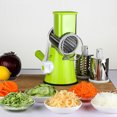 thumbnail image 2 of Meitianfacai Râpe à Fromage Rotative, Râpe à Fromage Manuelle avec Poignée, Trancheuse de Légumes Portative Déchiqueteuse de Fromage avec Base Antidérapante, 3 Lames de Tambour en Acier Inoxydable Incluses, Facile à Utiliser et à Nettoyer, 2 of 9