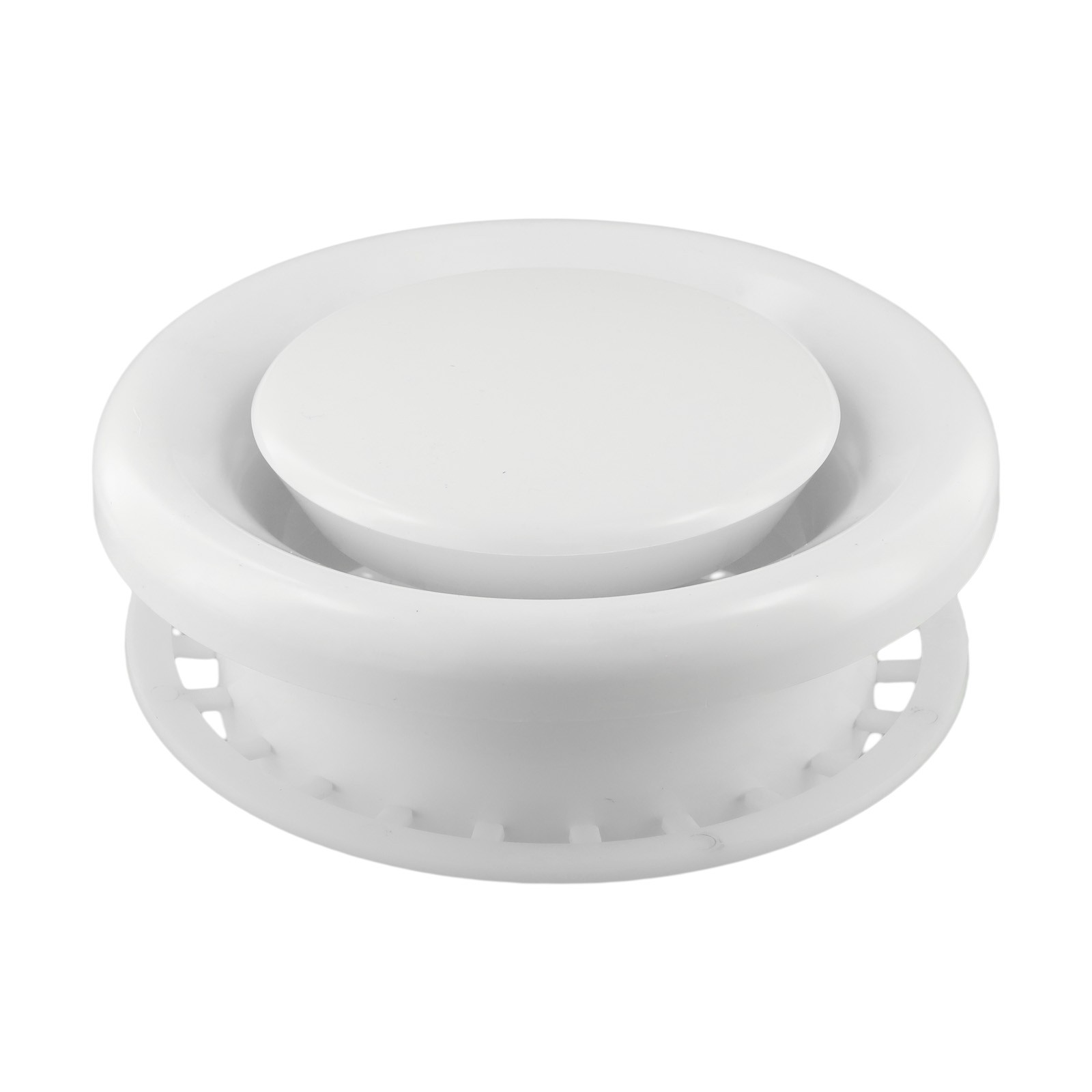 100150MM White Round Ceiling Vent Adjustable Air Volume for Bathroom Kitchen