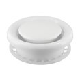 thumbnail image 1 of 100150MM White Round Ceiling Vent Adjustable Air Volume for Bathroom Kitchen, 1 of 12