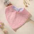 thumbnail image 2 of Baby Saliva Towel Combed Cotton Solid Towel Double-layer Saliva Towel, 2 of 4