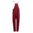thumbnail image 3 of B91xZ Women's Plus Size Overalls Overalls Baggy Rompers Jumpsuits with Pockets,RD1 L, 3 of 4